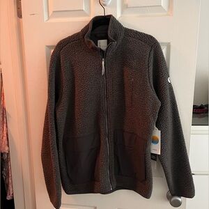 Vuori Idylwild Charcoal Sherpa Jacket Sz M